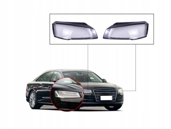 WOLLER  Glass lampshade headlight cover right front for audi a8 s8 d4 lift