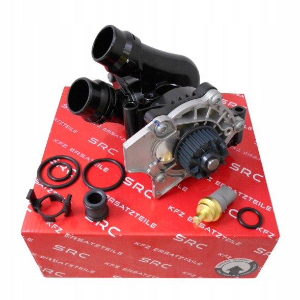SRC 06H121026DD / SRC Water pump housing thermostat vw golf v vi passat b6 b7 tiguan 1.8 2.0 tfsi