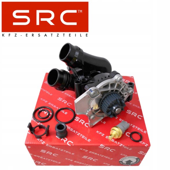SRC 06H121026DD / SRC Water pump housing thermostat vw golf v vi passat b6 b7 tiguan 1.8 2.0 tfsi