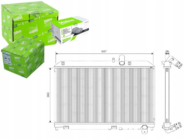 Valeo 86733992 VAL Valeo 701561 cooler, engine cooling system