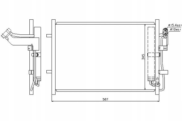 Nissens  Air conditioning condenser mazda 3 5 1.6d 12.08- niss + driver's essential #37