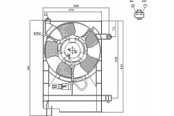 Nissens Radiator fan (with housing) chevrolet aveo / + driver's essential #37