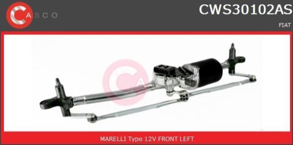 Casco  Front wiper mechanism with engine casco + driver's kit #35