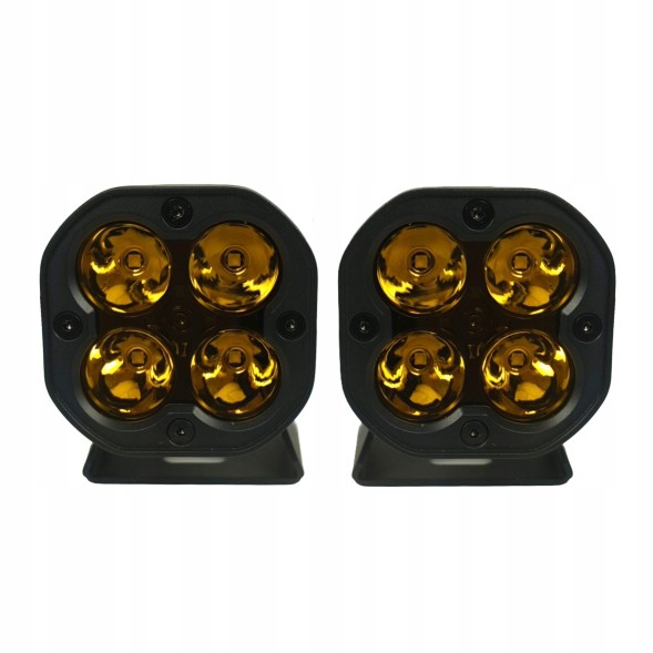 Nomadtech NOM-LT323 Led work lights 2x 29w 6000k yellow aluminum offroad searchlight