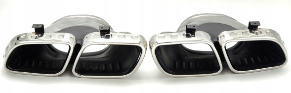 Proteile  Silencer exhaust tips mercedes gle 63 amg suv w167 coupe c167 chrome new