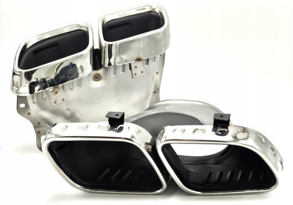 Proteile  Silencer exhaust tips mercedes gle 63 amg suv w167 coupe c167 chrome new