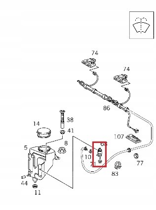 Mercedes-Benz OE  Mercedes w168 w169 w210 w414 oe window washer tank pump