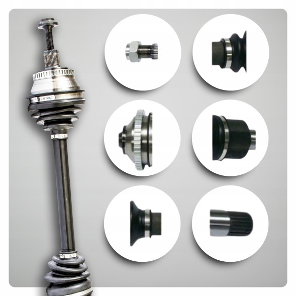 BRV  Half axle left right audi a4 (8ec b7) 2.0 tdi 2.5 tdi 2.7 tdi automatic new