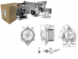 Nissens  Blower fan nissens cn7510 cn8510 + set collision #23
