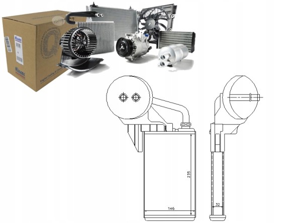 Nissens NISSENS 72207 NAG Heater (235x146x32) rvi mascott nissan inters