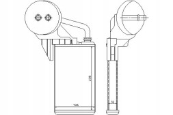 Nissens NISSENS 72207 NAG Heater (235x146x32) rvi mascott nissan inters