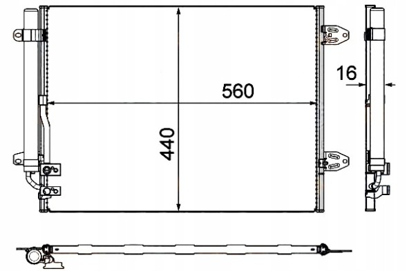 Behr Hella Service 8FC 351 319-421 Air conditioning condenser vw passat 1,8tsi 1,9tdi 1,6 + driver assistant #4