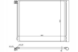 Nissens PRO/940339 NIS Air conditioning condenser bmw x5 (e70) x5 (f15 f85) x + collision assistant #34
