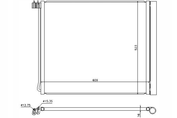 Nissens PRO/940339 NIS Air conditioning condenser bmw x5 (e70) x5 (f15 f85) x + collision assistant #34