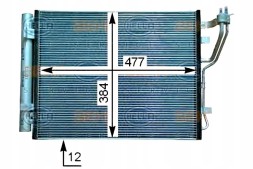 Hella 102511909 HEL Hel8fc 351 318-701 air conditioning condenser kia ceed + driver assistant #33