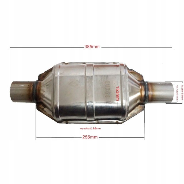 Orion 602-4001 Universal ceramic flat catalyst - 1.5-2.0 cc - euro 4