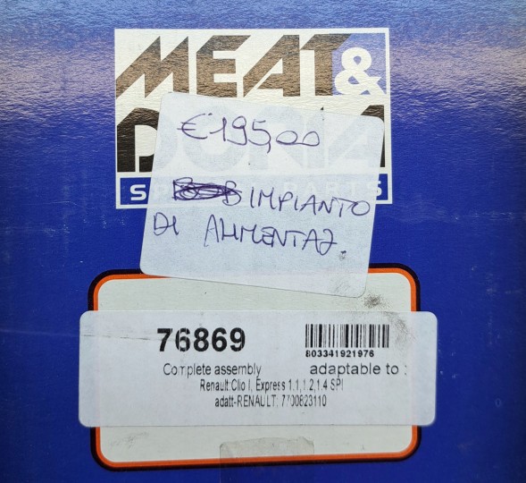 Meat&amp;Doria 76869 Meat&amp;doria fuel pump 76869 renault clio