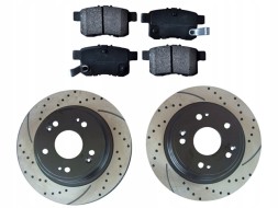 ATM Mikoda 44041s_24017 Drilled slotted sport discs + rear brake pads accord viii 8 08-15