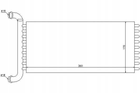 Nissens NIS72037/RS7 Heater (360x170x42) mercedes viano (w639) vit