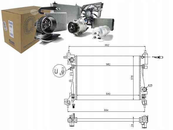 Nissens PRO/630743 NIS Engine cooler opel adam corsa d corsa e 1.2-1. + Collision assistant #34