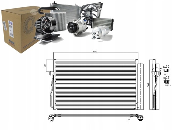 Nissens 86220321 NIS Nis94747 air conditioning cooler (with dehumidifier) bmw + driver assistant #33