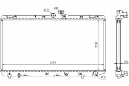 Nissens 64746A/NIS Nissens engine cooler (manual) toyota coroll + driver assistant #28