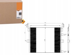 NRF Air conditioning condenser rvi kerax magnum premium 2 + collision assistant #34