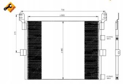 NRF Air conditioning condenser rvi kerax magnum premium 2 + collision assistant #34