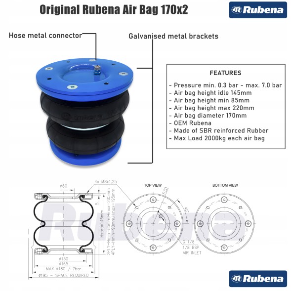 Rubena  Airbags for peugeot boxer fiat ducato citroen jumper relay