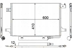 Behr Hella Service Air conditioning condenser mercedes w169 04- behr hell + collision assistant #34