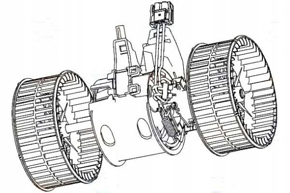 Behr Hella Service BRH8EW 351 040-651/RS2 Behr hella 64116933910 6933910 blower fan + driver's kit #3