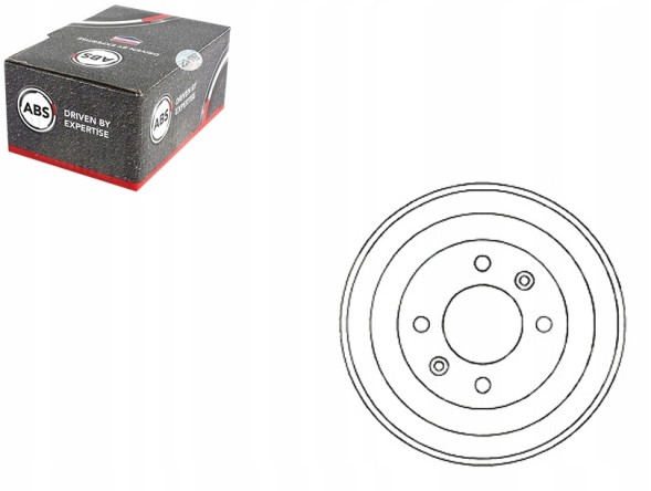 A.B.S.  Abs5255-s brake drums citroen berlingo 96-08 + driver assistant #33