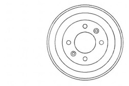 A.B.S.  Abs5255-s brake drums citroen berlingo 96-08 + driver assistant #33