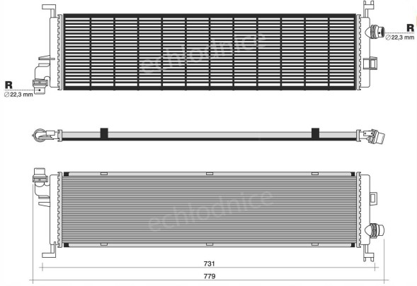 AHE AHE235858 Water cooler mercedes benz s class w223 2020- 500 580 a0995009500
