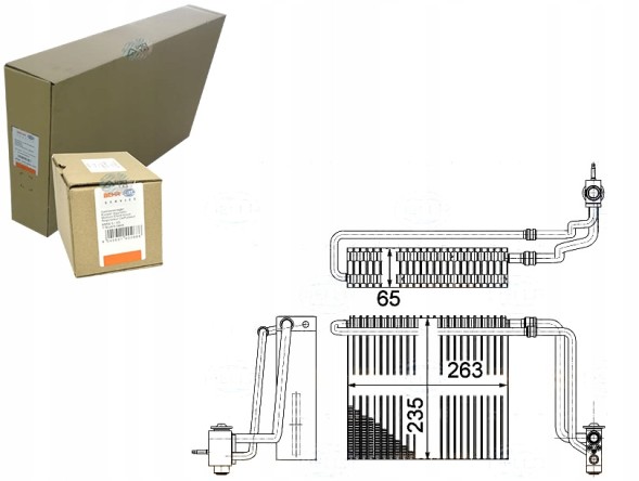Behr Hella Service  Air conditioning evaporator mercedes viano (w639) vito / + driver assistant #31