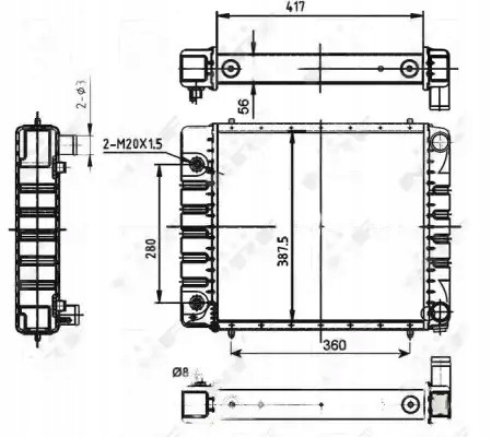 NRF 53149 Water cooler 53149 nrf land rover defender i