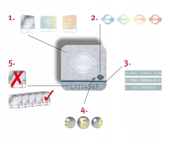 Elring 906.380 Elring 906.380 seal kit, cylinder head