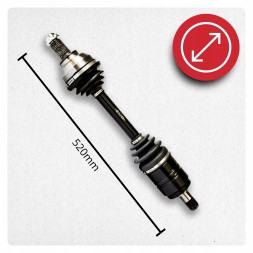 BRV Half axle front left bmw 3 (e46) 330 xd at / mt new