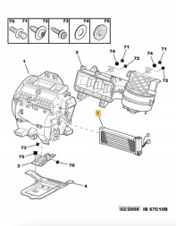 Peugeot OE 6445RG Heater resistor peugeot 406 diesel original 6445rg