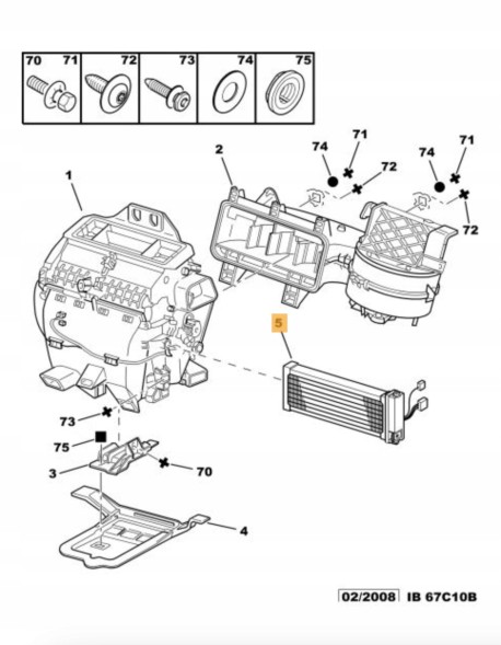 Peugeot OE 6445RG Heater resistor peugeot 406 diesel original 6445rg
