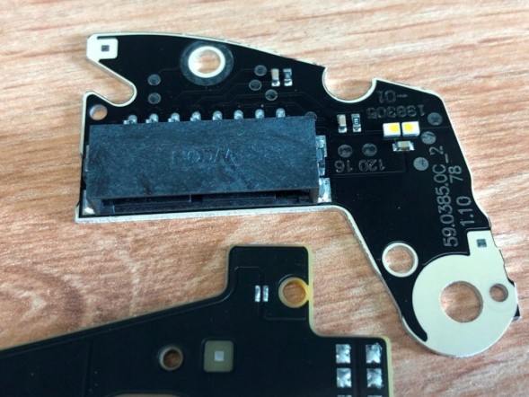 WOLLER  Led dpr tiles left color white for audi a6 a6l c7 2016-18 headlight