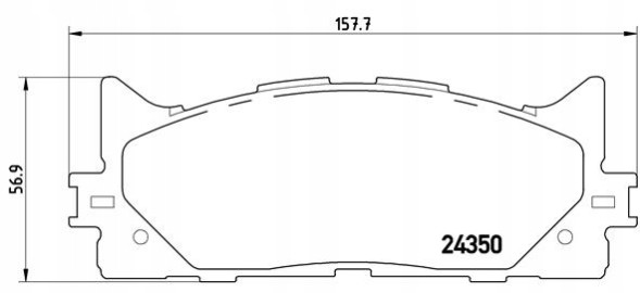 Brembo P 83 117X Brembo brake pads. Toyota camry 06-