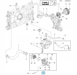 PSA Original thermostat with alpha fiat sensor opel 25192230