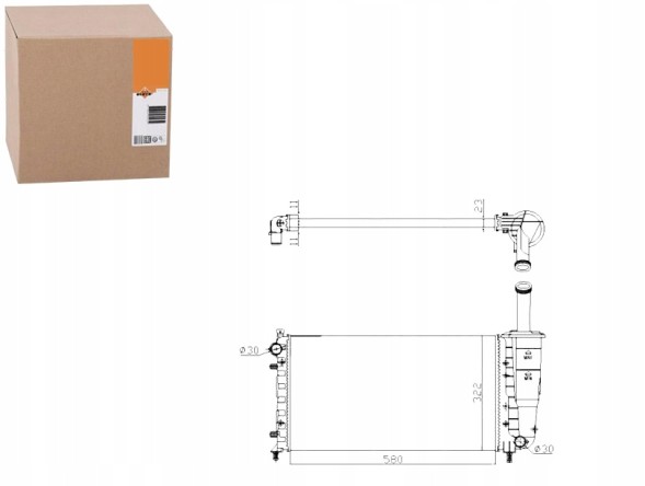 NRF NRF53601A(iMOTO) Cooler fiat punto 1,2 99- nrf + driver's essential #37