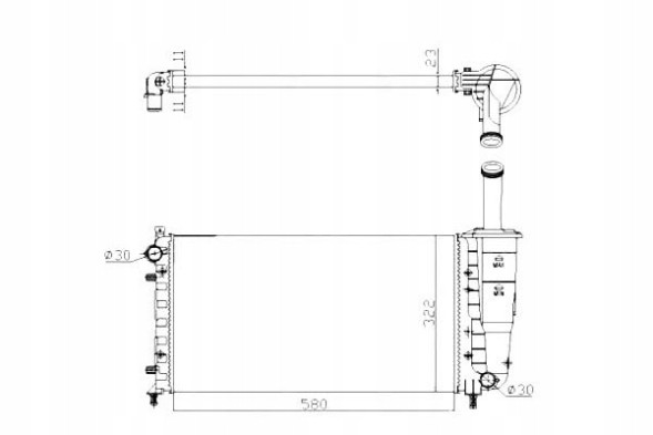 NRF NRF53601A(iMOTO) Cooler fiat punto 1,2 99- nrf + driver's essential #37