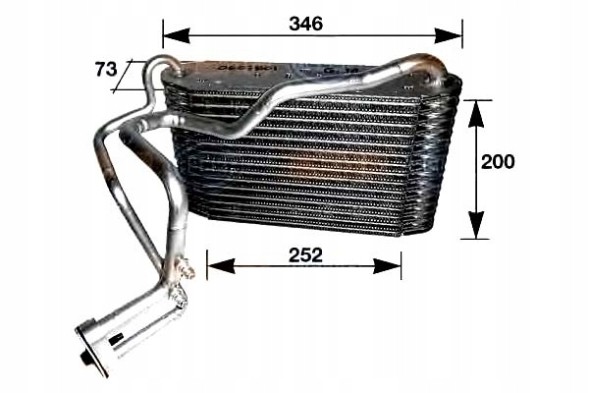 Hella 1007339400 HEL Hel8fv 351 210-191 air conditioning evaporator hella 8a1 + driver assistant #33