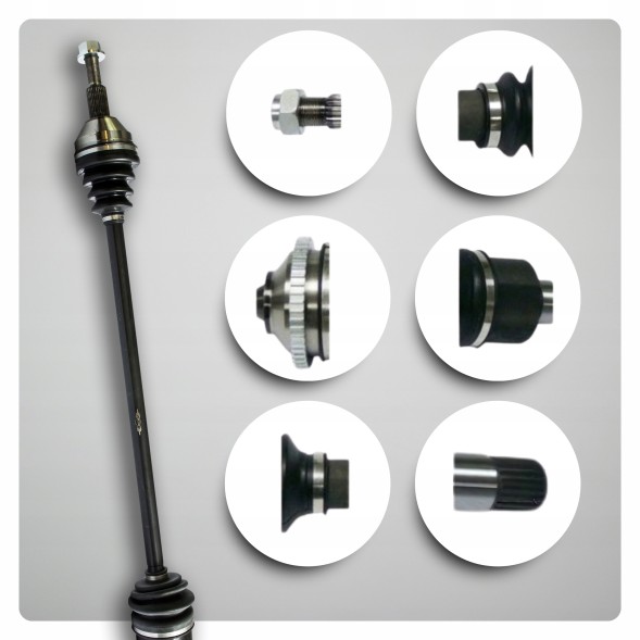 BRV  Half axle right chrysler town &amp; country 3.6 3.8 v6 4.0 v6 automatic new