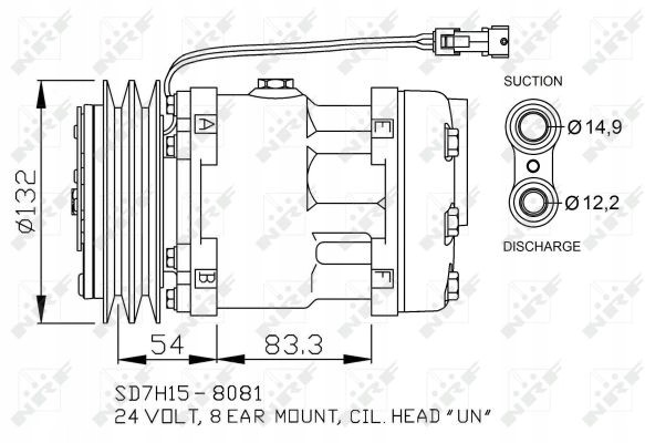 NRF 32732 Air conditioning compressor nrf