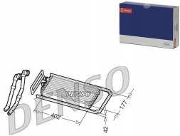Denso PRO/DRR12100 DEN Heater (402x177x42mm with air conditioning cables + collision assistant #34