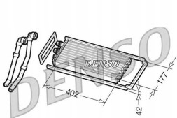 Denso PRO/DRR12100 DEN Heater (402x177x42mm with air conditioning cables + collision assistant #34